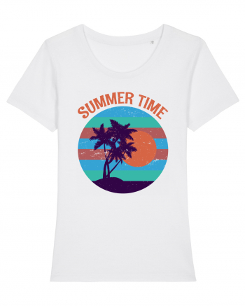 Vintage Summer Sunset White