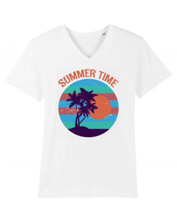 Vintage Summer Sunset White