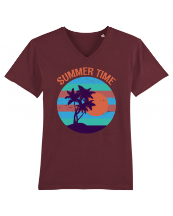 Vintage Summer Sunset Burgundy