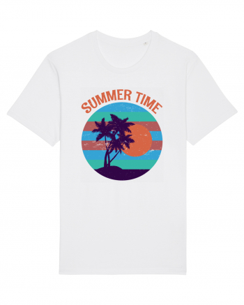 Vintage Summer Sunset White