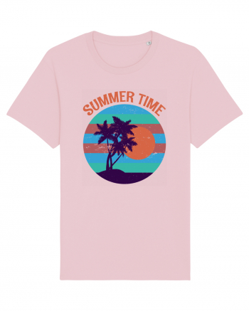 Vintage Summer Sunset Cotton Pink