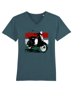 vespa Tricou mânecă scurtă guler V Bărbat Presenter