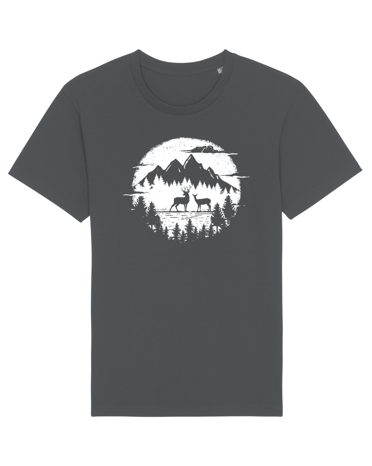 Tricou mânecă scurtă Unisex Rocker Anthracite