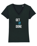 Get It Done Tricou mânecă scurtă guler V Damă Evoker