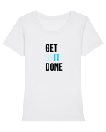 Get It Done Tricou mânecă scurtă guler larg fitted Damă Expresser