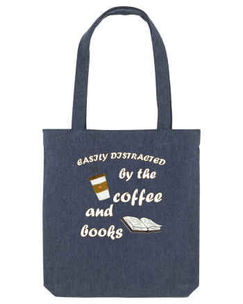 Easily Distracted By The Coffee And Books Midnight Blue
