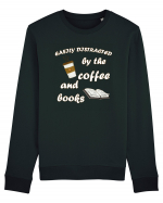 Easily Distracted By The Coffee And Books Bluză mânecă lungă Unisex Rise