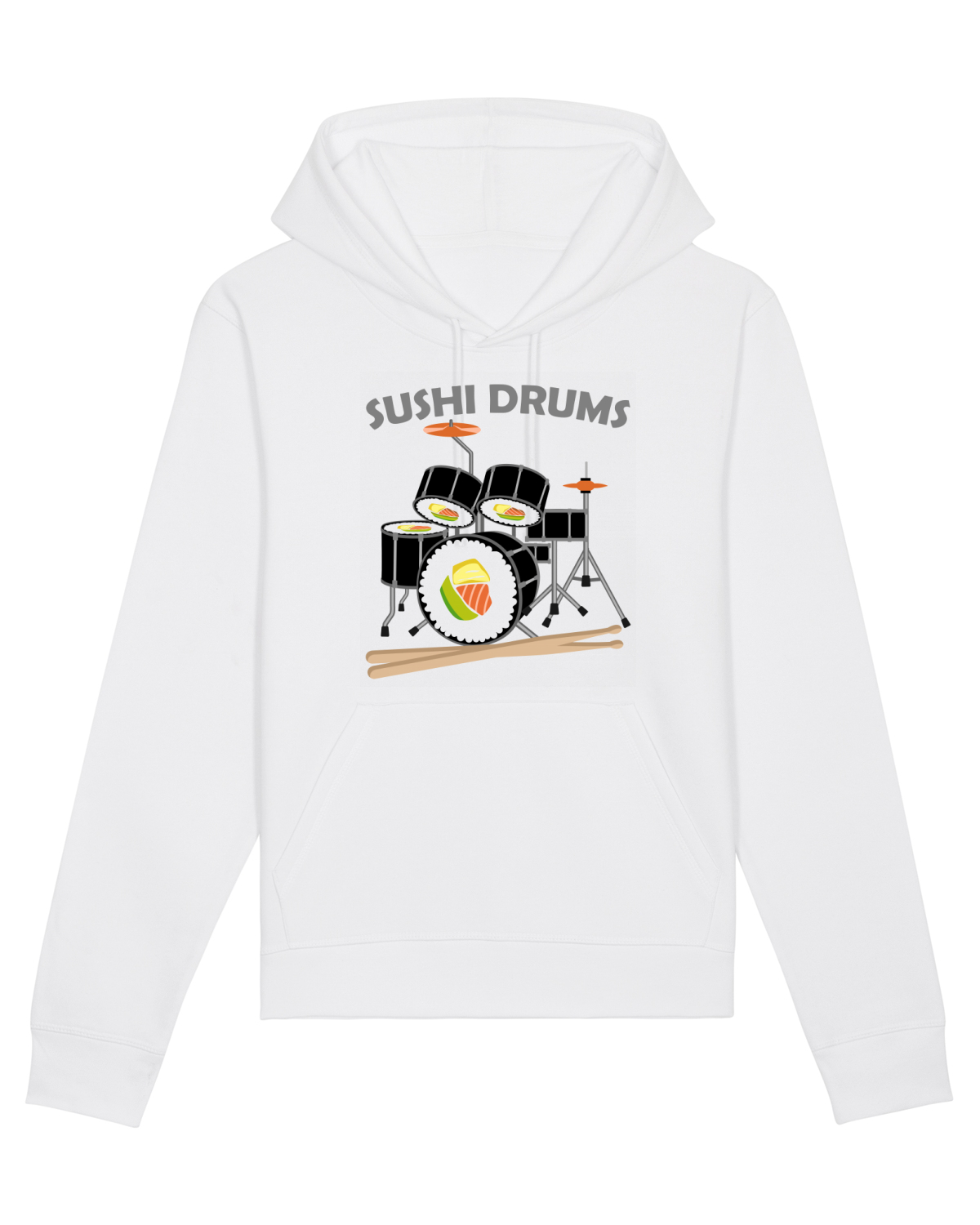 Hanorac Unisex Drummer White