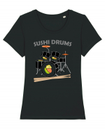 Sushi Drums Tricou mânecă scurtă guler larg fitted Damă Expresser