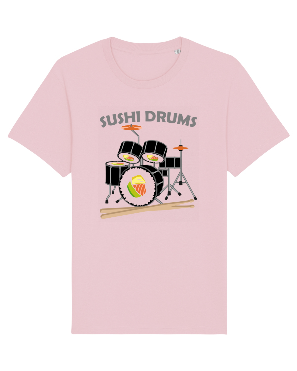 Tricou mânecă scurtă Unisex Rocker Cotton Pink