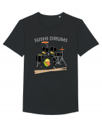 Sushi Drums Tricou mânecă scurtă guler larg Bărbat Skater