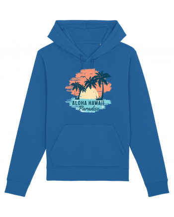 Aloha Hawaii Paradise Royal Blue