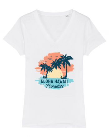 Aloha Hawaii Paradise White