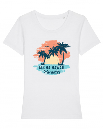 Aloha Hawaii Paradise White