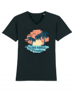 Aloha Hawaii Paradise Tricou mânecă scurtă guler V Bărbat Presenter