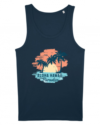 Aloha Hawaii Paradise Navy