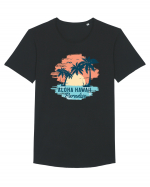 Aloha Hawaii Paradise Tricou mânecă scurtă guler larg Bărbat Skater