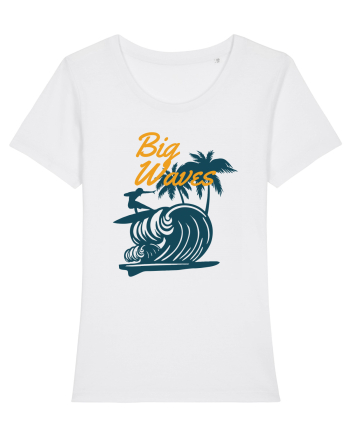 Big Waves Surfing White
