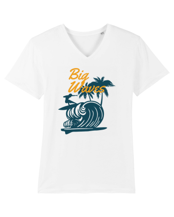 Big Waves Surfing White