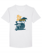 Big Waves Surfing Tricou mânecă scurtă guler larg Bărbat Skater