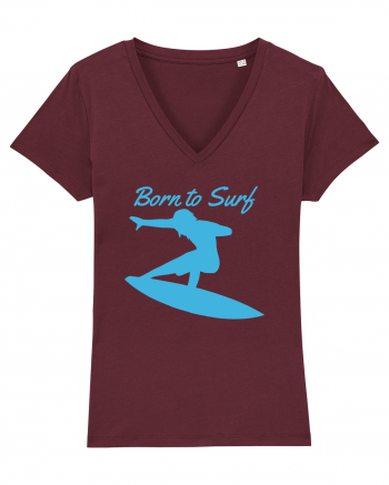 Born To Surf Burgundy