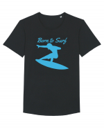 Born To Surf Tricou mânecă scurtă guler larg Bărbat Skater