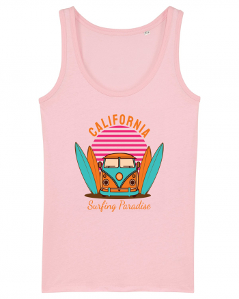 California Surfing Paradise Van Life Cotton Pink