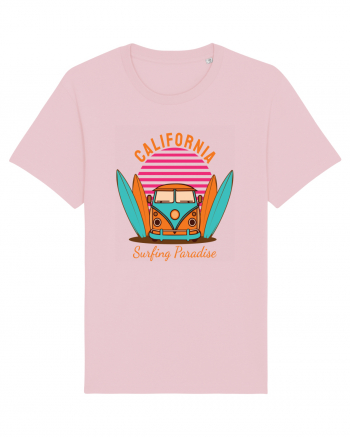 California Surfing Paradise Van Life Cotton Pink