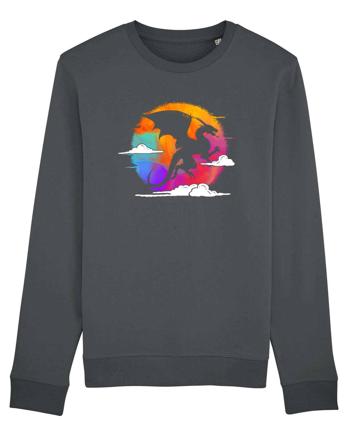 Bluză mânecă lungă Unisex Rise Anthracite