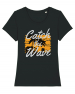 Catch The Wave Tricou mânecă scurtă guler larg fitted Damă Expresser