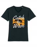 Catch The Wave Tricou mânecă scurtă guler V Bărbat Presenter