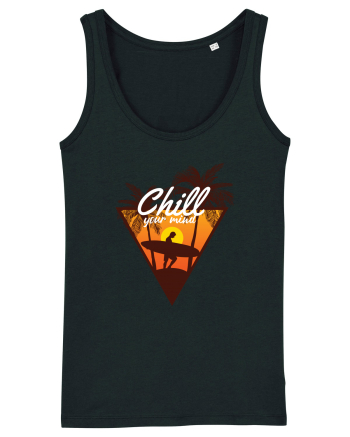 Chill Your Mind Surfer Beach Black