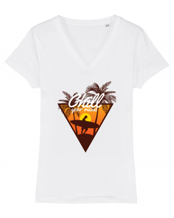 Chill Your Mind Surfer Beach White