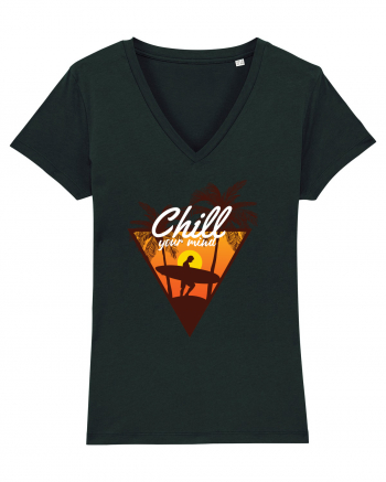 Chill Your Mind Surfer Beach Black