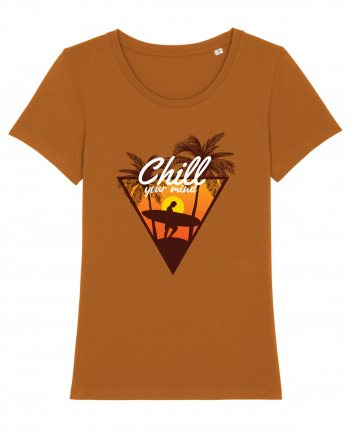 Chill Your Mind Surfer Beach Roasted Orange