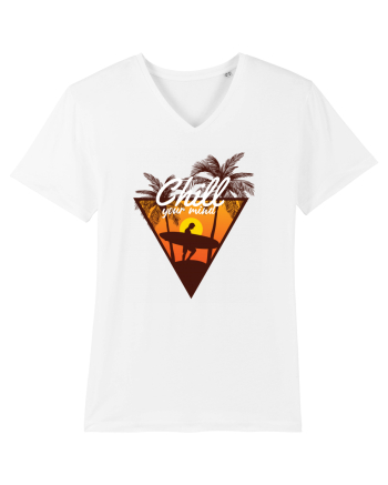 Chill Your Mind Surfer Beach White