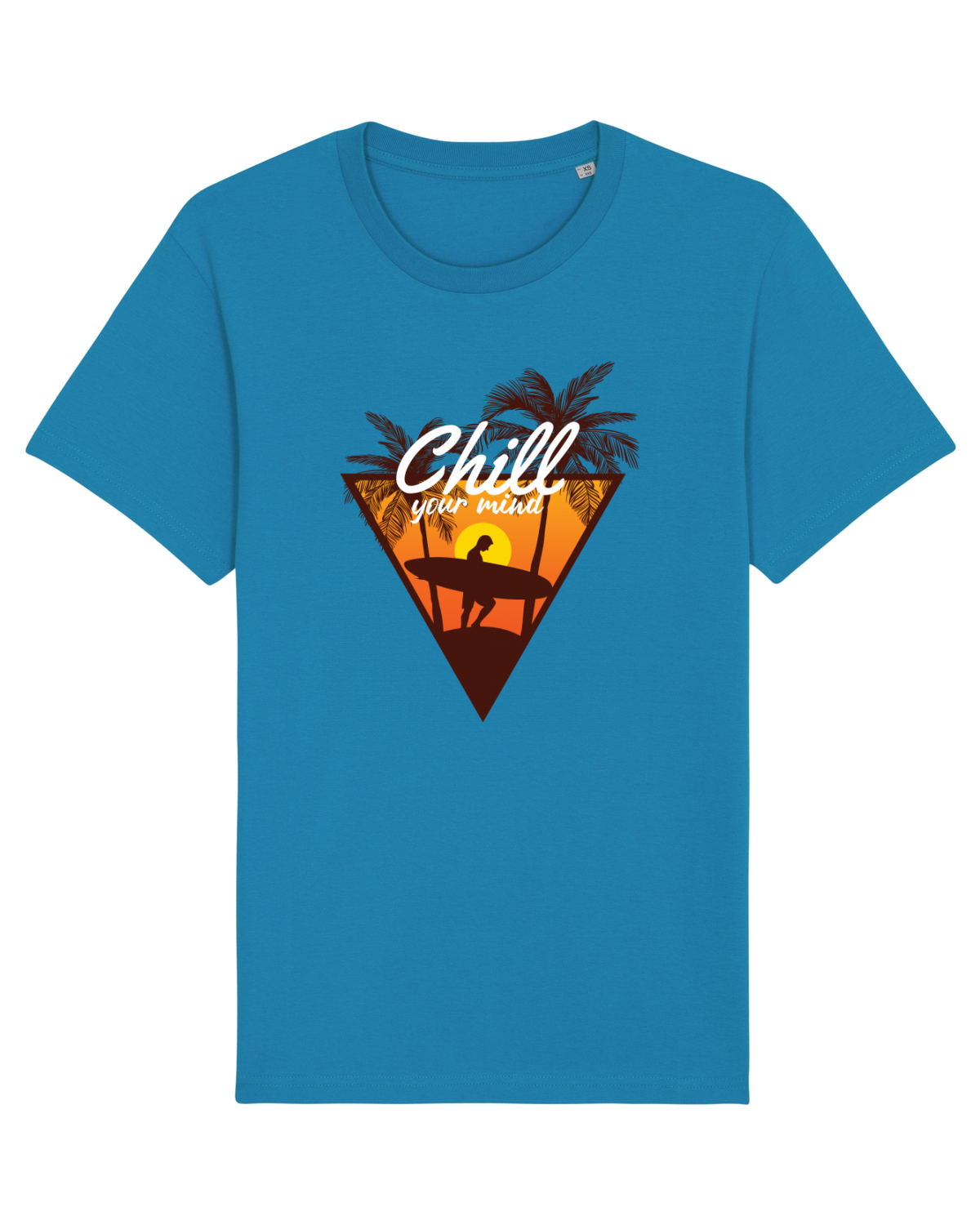 Tricou mânecă scurtă Unisex Rocker Azur