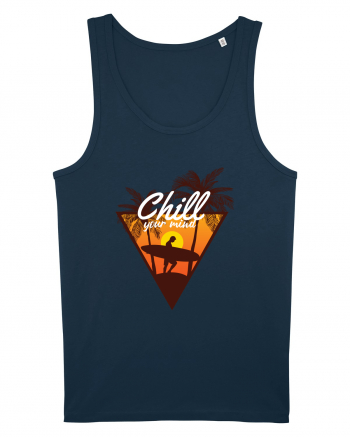 Chill Your Mind Surfer Beach Navy