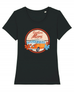 Explore More Van Life Tricou mânecă scurtă guler larg fitted Damă Expresser