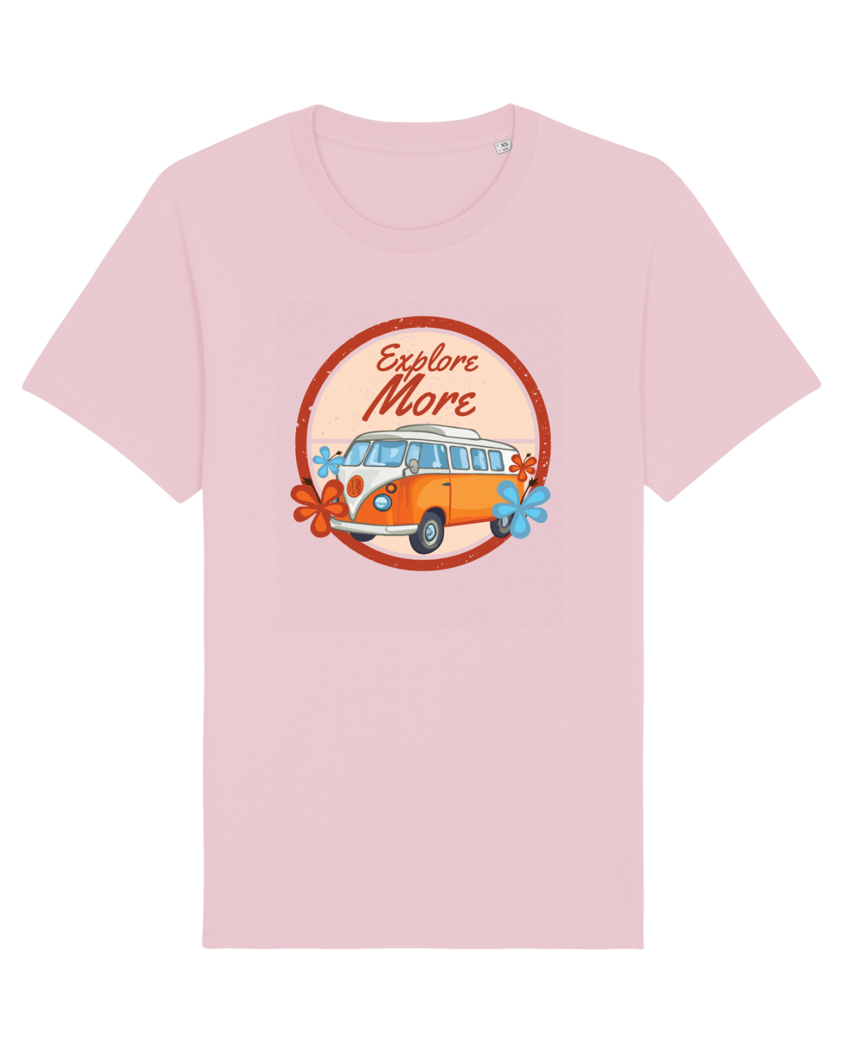 Tricou mânecă scurtă Unisex Rocker Cotton Pink