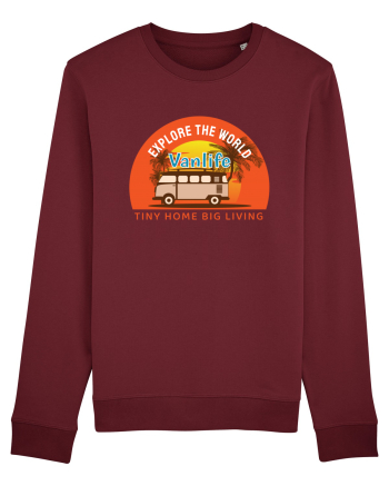 Explore The World Van Life Burgundy