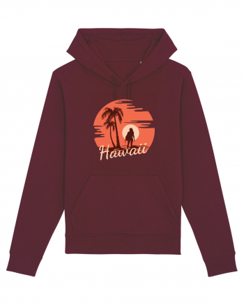 Hawaii Amazing Sunset Girl Burgundy