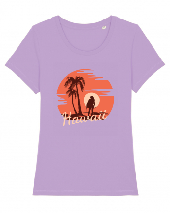 Hawaii Amazing Sunset Girl Lavender Dawn