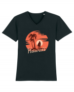 Hawaii Amazing Sunset Girl Tricou mânecă scurtă guler V Bărbat Presenter