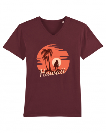 Hawaii Amazing Sunset Girl Burgundy