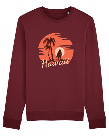 Hawaii Amazing Sunset Girl Burgundy