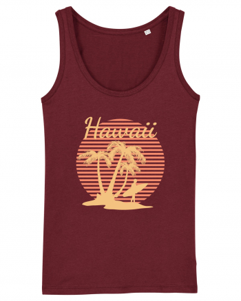 Hawaii Surf Paradise Burgundy