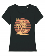 Hawaii Surf Paradise Tricou mânecă scurtă guler larg fitted Damă Expresser