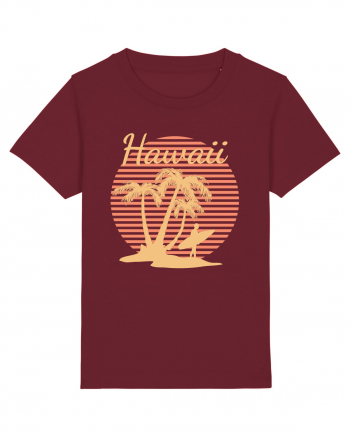 Hawaii Surf Paradise Burgundy