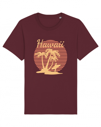 Hawaii Surf Paradise Burgundy